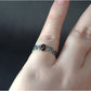 Alienor sterling silver oval garnet crown ring