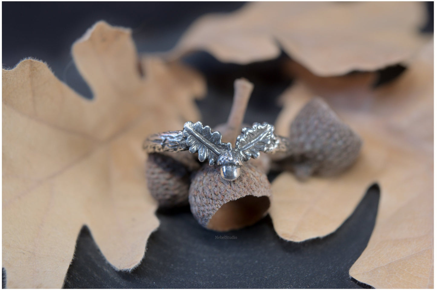 Quercus Silver Ring