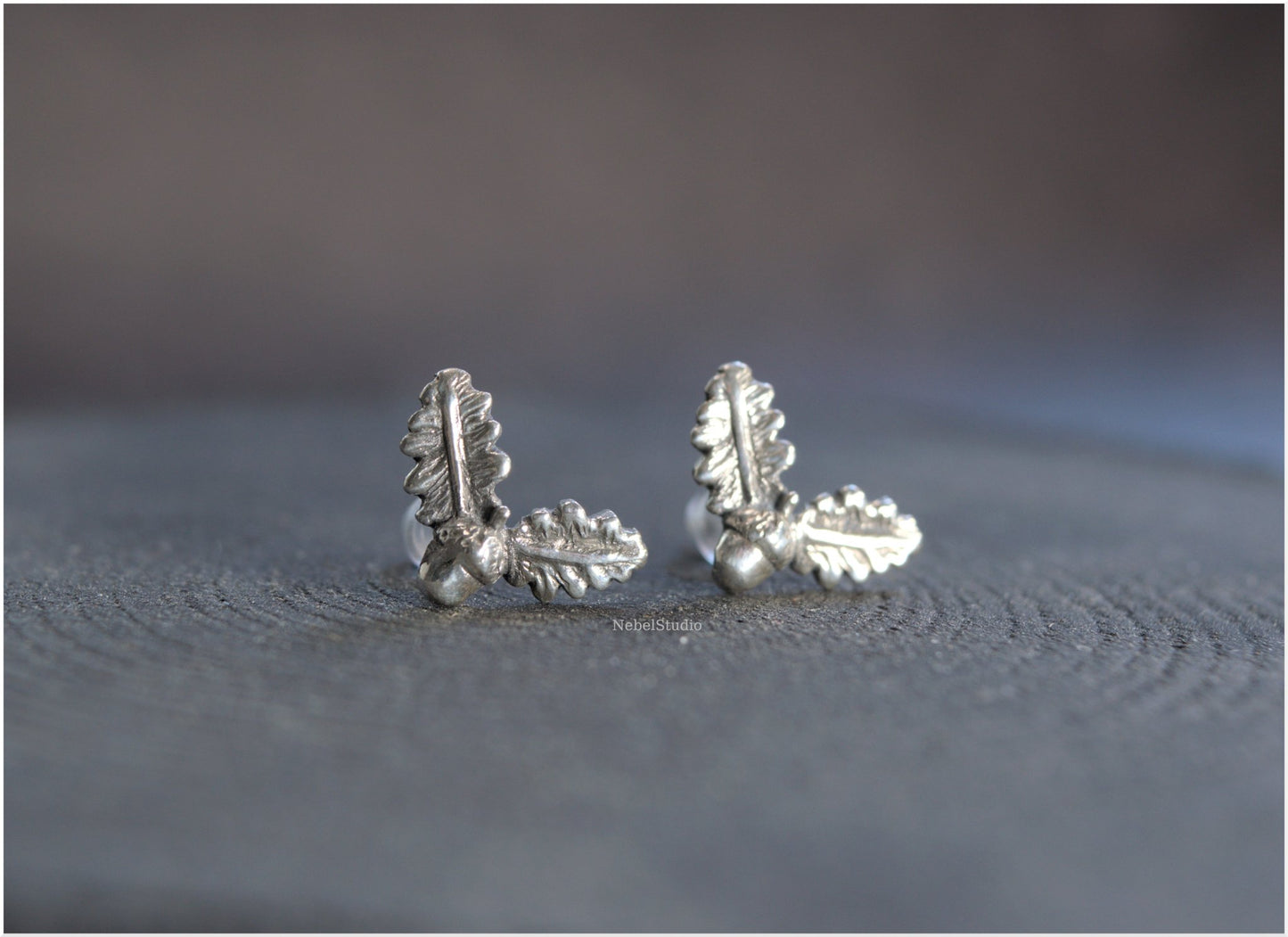 Quercus silver earrings