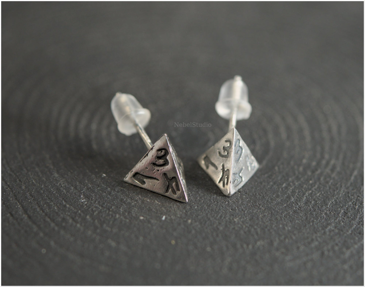 D4 - Pendientes perno Plata