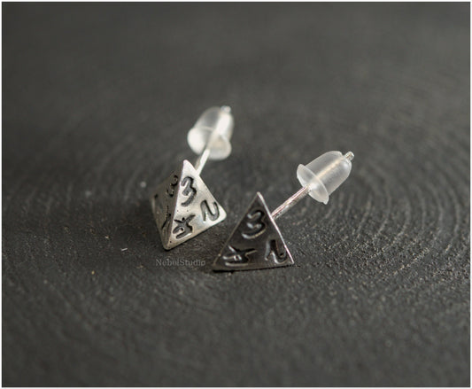 D4 - Pendientes perno Plata