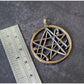 Pendant Necronomicon sigil symbol bronze or silver