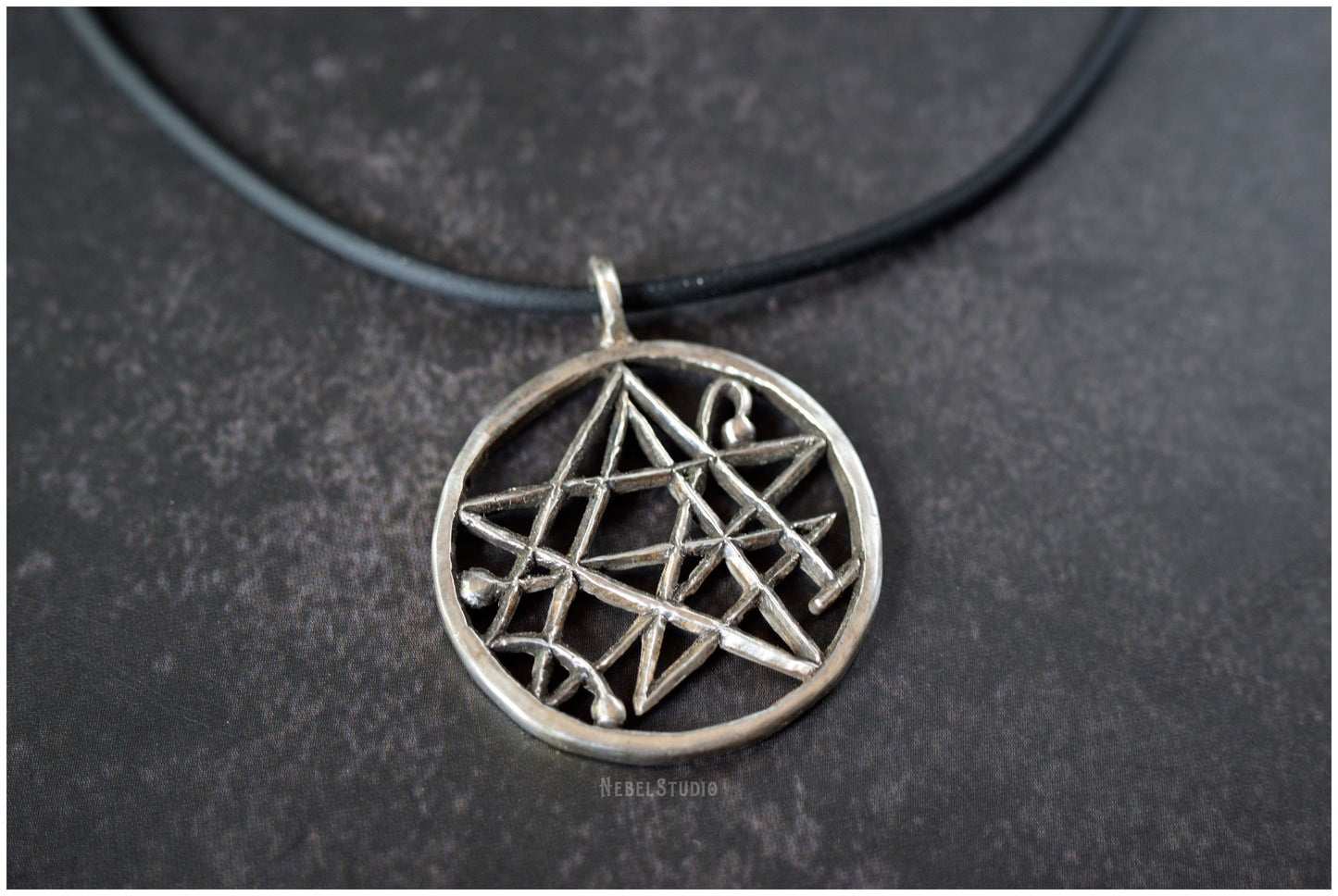 Pendant Necronomicon sigil symbol bronze or silver